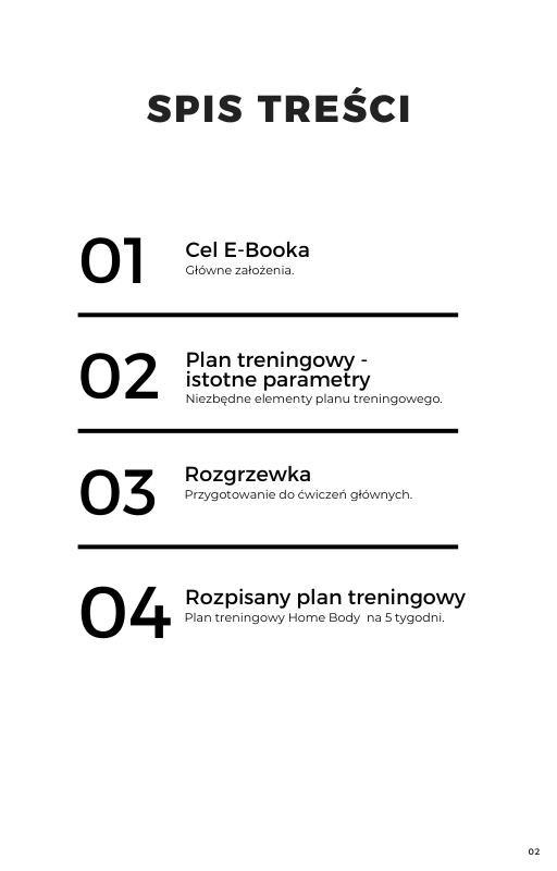 PLAN TRENINGOWY POŚLADKI W DOMU 5 TYGODNI